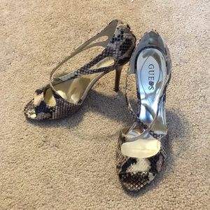Guess Snake Print Sandals